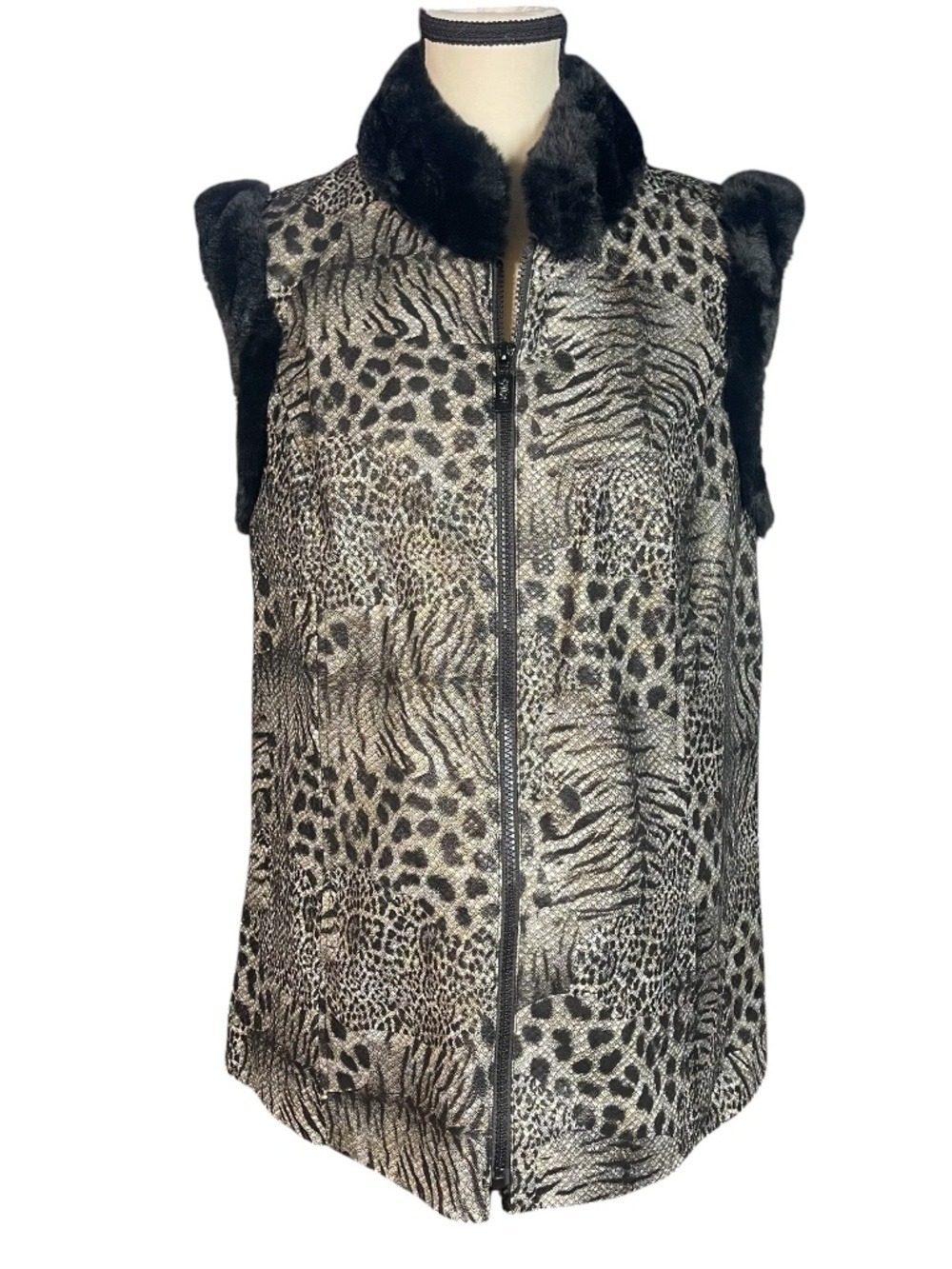 Bob Mackie Animal Print Vest
